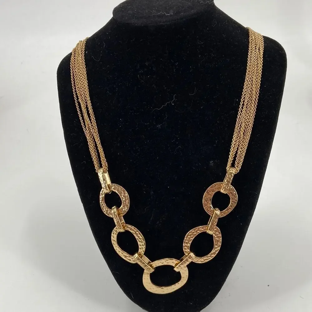 Bijoux Terner gold tone multi chain necklace - Picture 1 of 4